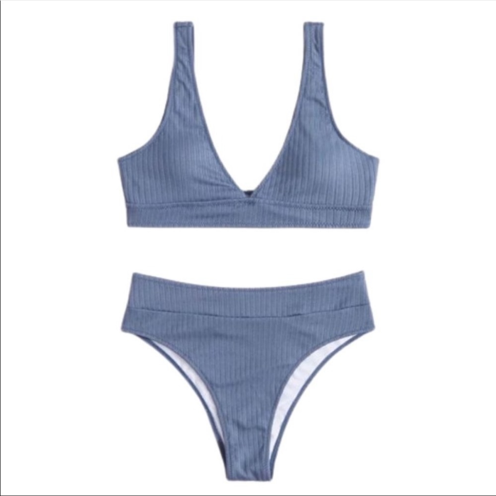 3/$50 • Highwaisted Ribbed Bikini - Picture 2 of 13